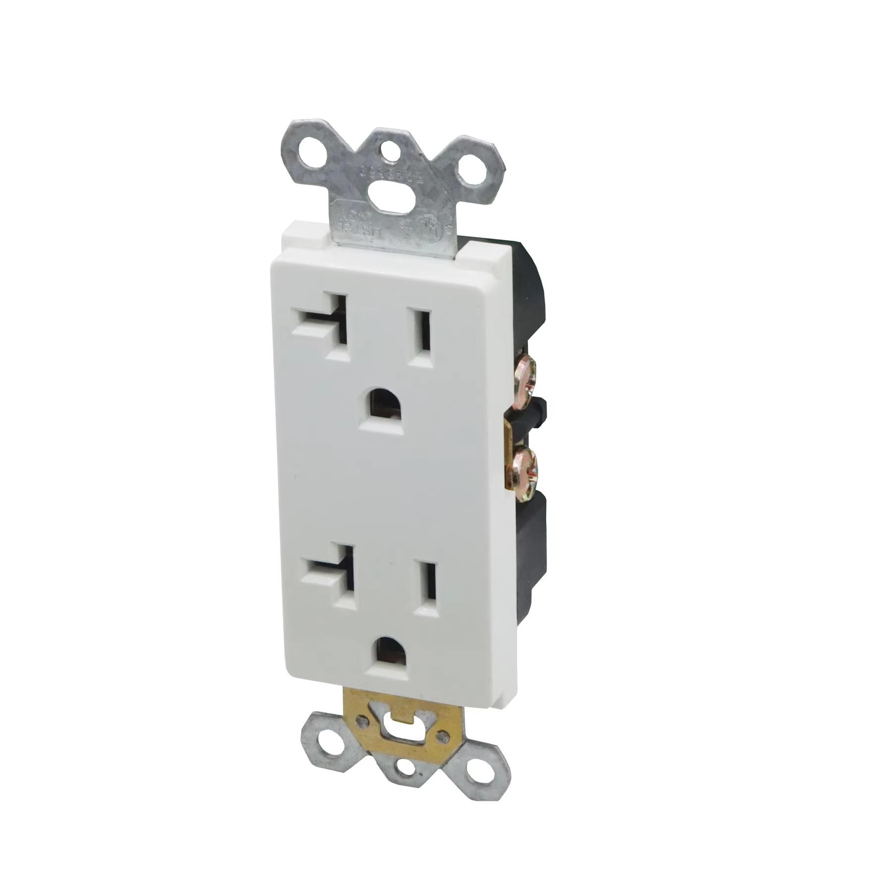 US Standard 15A 125V Electrical Outlet with 6 AC Outlets Tamper-Resistant Receptacle for Home/Office/Commercial Use