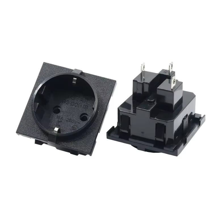 16A 250V Schuko Power Socket Danish Embedded Wall Socket European AC Outlet Industrial Extension Socket NFC Network Compatible