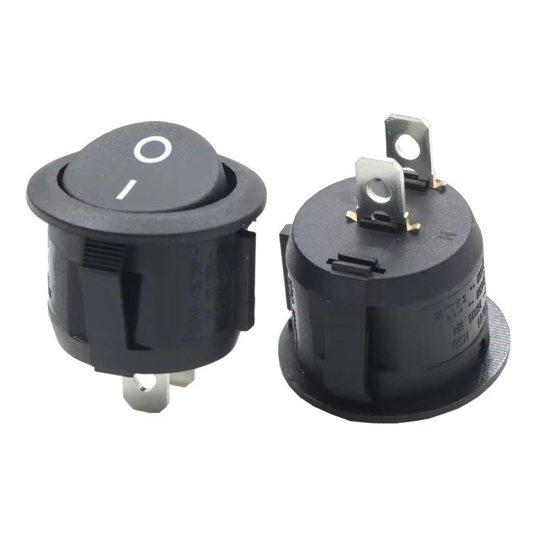 off 2 Pin Round Mini Rocker Switch with Mounting Hole Diameter Product Category Rocker Switches