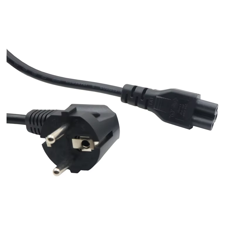 European Kettle 2 Pin AC EU Plug Power Cable Cord 0.5m 1m 1.5m 2m 1.0 1.5 2.0 2.5 Mm2 C13 IEC 320 for Home Appliances Stripped