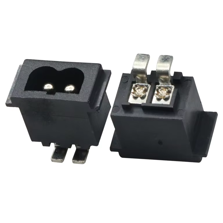 High Quality Industrial Electrical 2 Pin Female Power Small Socket Dc Connector Ac Power Jack 2 Outlets 25A Rated Current NFC