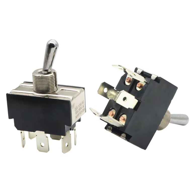 Best Price 20a 125v.AC Fat Bat ON-OFF-ON Toggle Switch with Quick Plug Terminal 6 Metal Pins