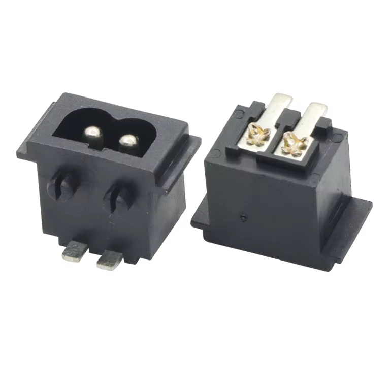 250V AC Power Electric Extension Socket 2 Pin Embedded Electric Accessories Plug 125V Rated for Industrial Use NFC Compatible