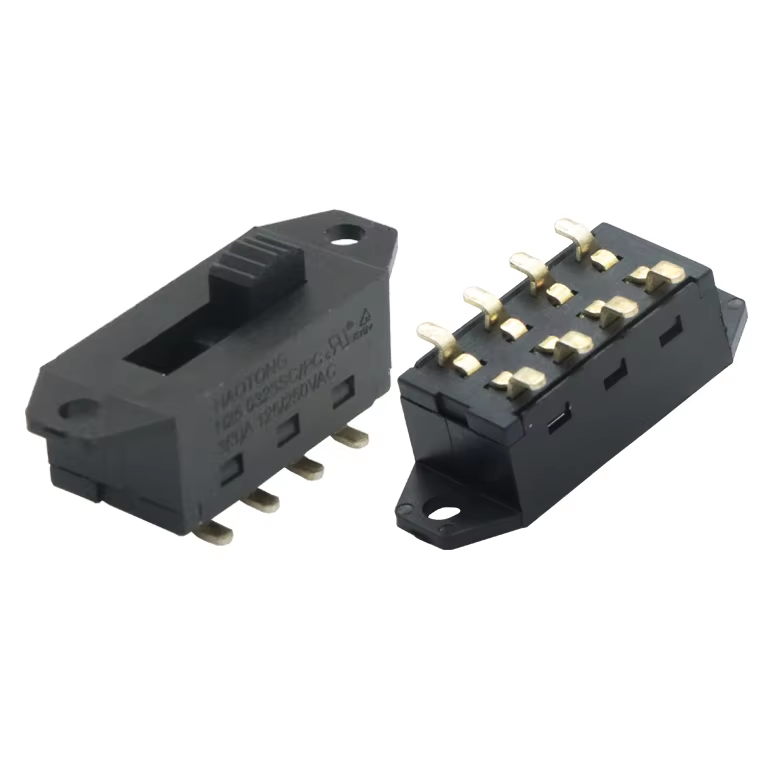 8 Pin 3 Position Slide Switches 3A250V/3A125/250V ON-OFF Toggle Switch Panel for PCB