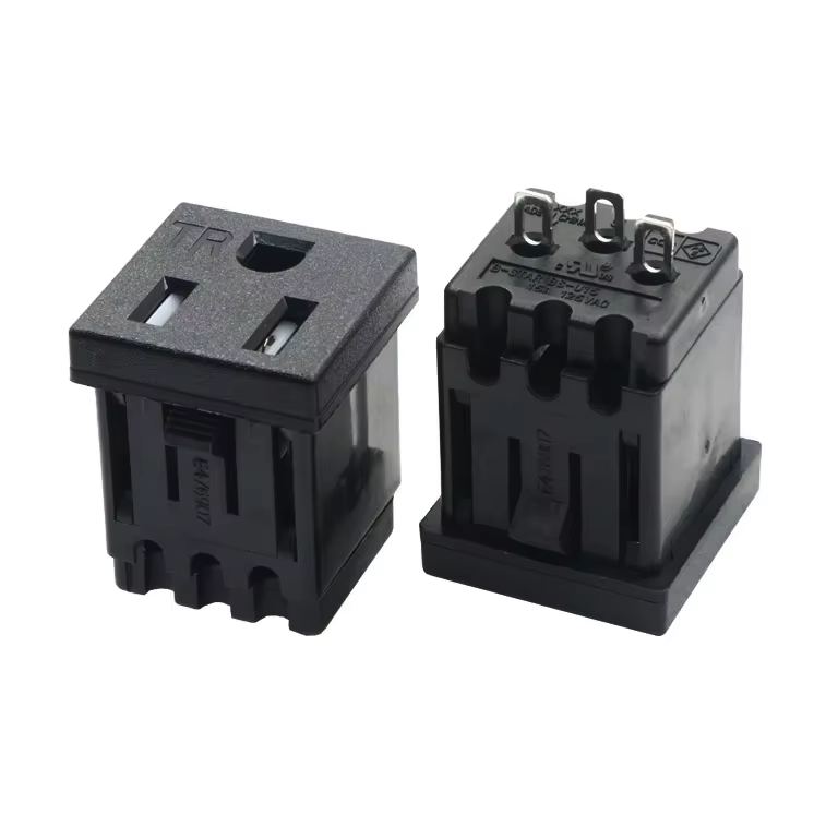 American Three-Hole Electric Switch Extension Socket Tamper-Resistant Guard Snap-In Receptacle Accessory