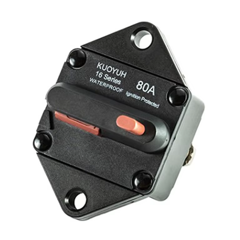 Battery Charging Aparts High Circuit Breakers 80a Dc Circuit Breaker Manual Reset Types