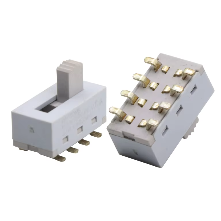 Manufacturer Switch Slide Button Plastic Slide Switch 8 Pin Vertical Slide Switch
