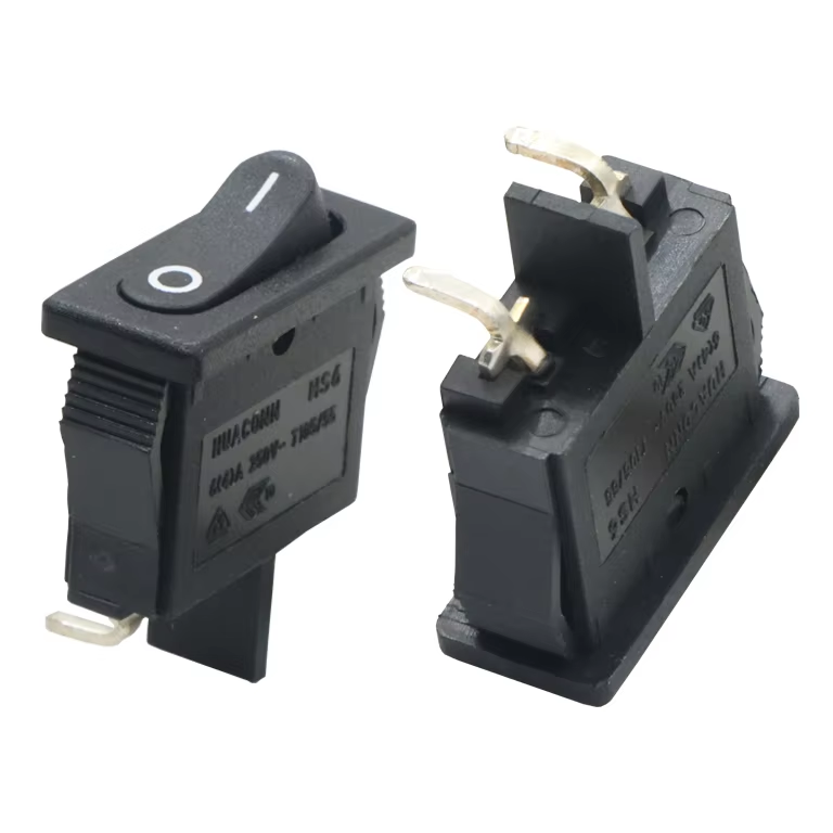 2 Pins  High Quality Black Mini SPDT ON/OFF/ON Toggle Rocker Switch