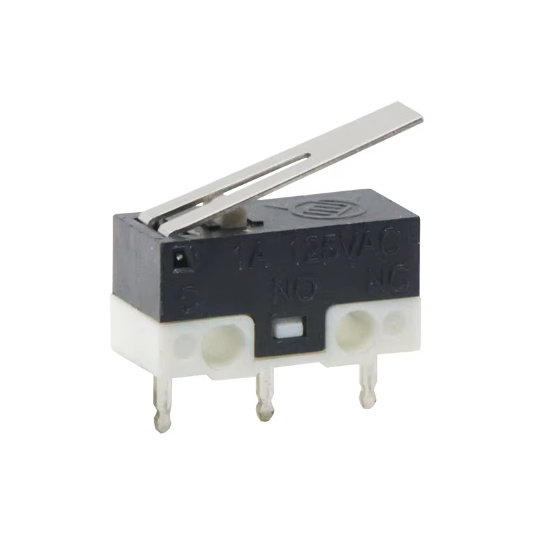 SPDT 2Pin Alarm Mini Micro Switch Long Lever Long Life High Reliablity Micro Switch