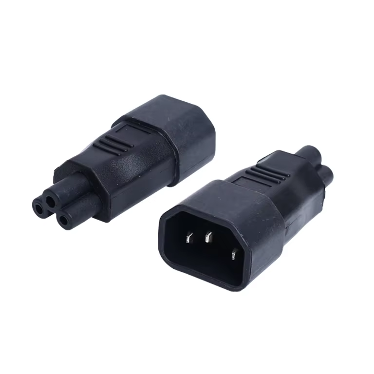 Extension Converter Plug Power Adapter Connector 2.5A Male C14 to Iec C5 Socket