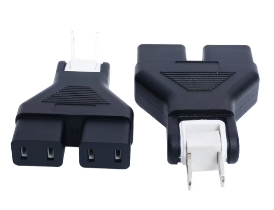 Electrical Us Standard Power Plug Wall Outlet Extender Ac NEMA1-15p 2 Prong Adapter