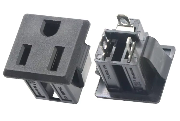 10a 250V AC Power Socket AC-07 American Standard Plug  Electric Extension Type Letter American Extention Socket