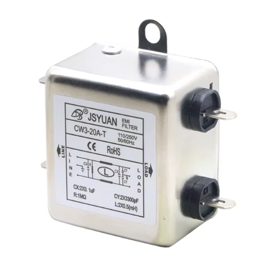 20A 250V 50Hz Fast on Tab Connection Single Phase EMI Filters
