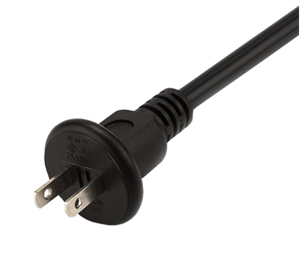 Customizable Japan Rainproof Elbow Two-Plug Power Cord Plug Bipolar Power Plug Electrician Power Cord