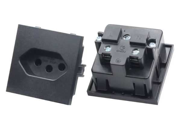 Swiss Power Socket Type-J 3 Pins Electric Outlet 10A 250V for Switzerland Standard Panel Socket in Embedded PDU