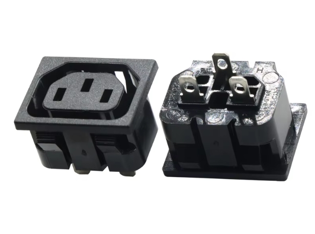 IEC C13 Panel Outlet Female Connector for PDU 10A 250V Industrial Copper Interface AC Power Socket