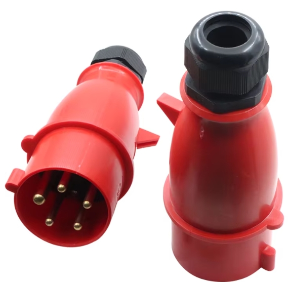 Industrial Plug Third Generation Red 5P 16A Waterproof Plug 3501 IP44 16A 5-hole AC 220V Rain Plug