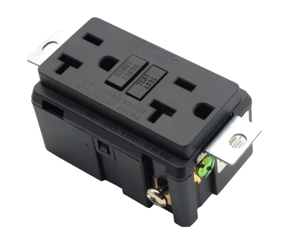 American Standard Gfci Outlet 20 Amp 20a 125v Receptacle Socket Generator Self test Outlet