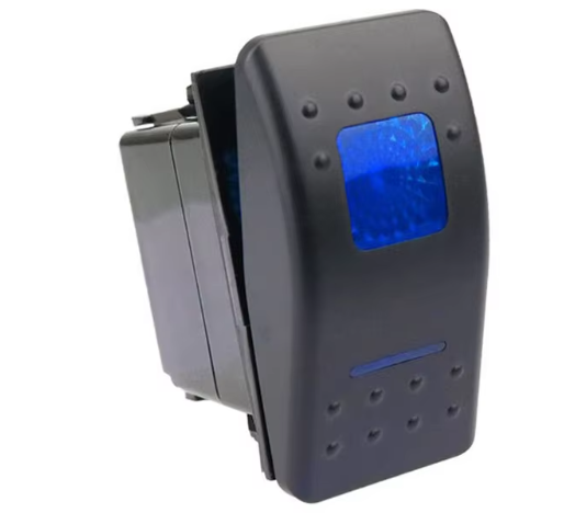 Rocker Switch Dual Light Smart Switch 12-24V Self-locking Self-reset for Motorhome Car and Yacht Auto Parts and Accessories