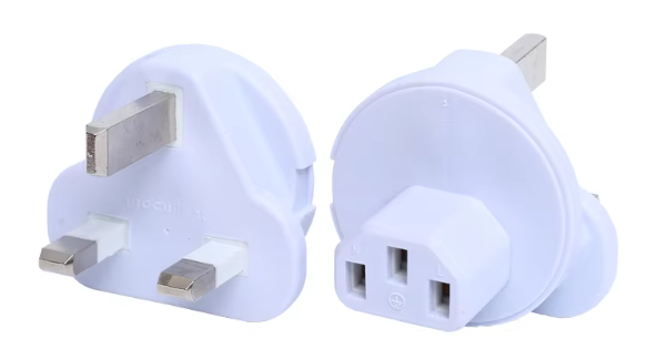 C13 to UK 3 Pin Male Power Plug Adapter BS UK to IEC C13 Plug Adaptor Plug and Socket