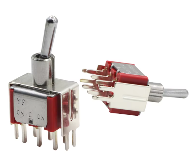 2A/5A 250V/125V DPDT Slide on off Control Power 3 Pin SPDT Micro Miniature PCB Slide Switch Latching Toggle Switch