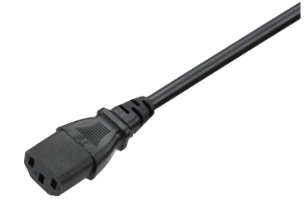 IEC C13 to C14 3FT Black Extension Power Cord Cable for Computer Power