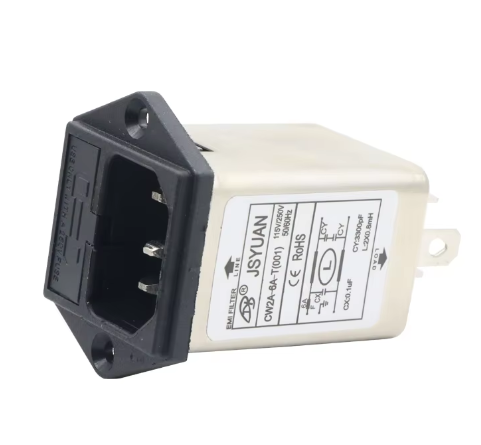 Low Price AC 250V 1A 3A 6A 10A IEC320 3-Pin Series Single Phase EMI Noise Power Filter for LV Products