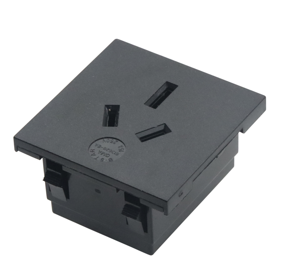 50*50mm panel AC power socket, Australian standard three-hole socket accessory 10A250V